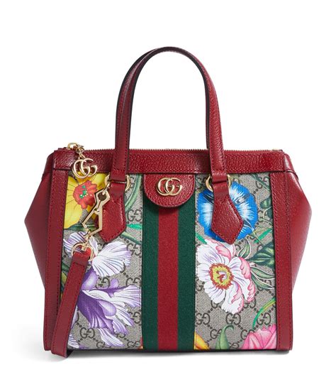 gucci floral bag red|gucci ophidia denim bag.